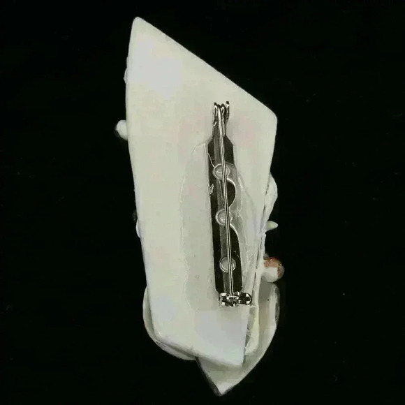 Custom One of a Kind Shell Pendant Broach - Picture 2 of 3